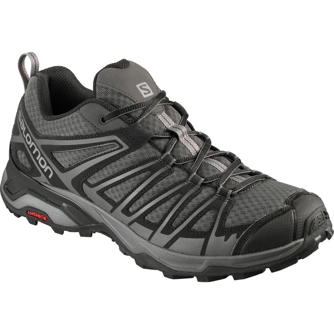 SALOMON X ULTRA 3 PRIME Philippines - Men's Hiking Shoes - Silver/Black | 679384-PRH